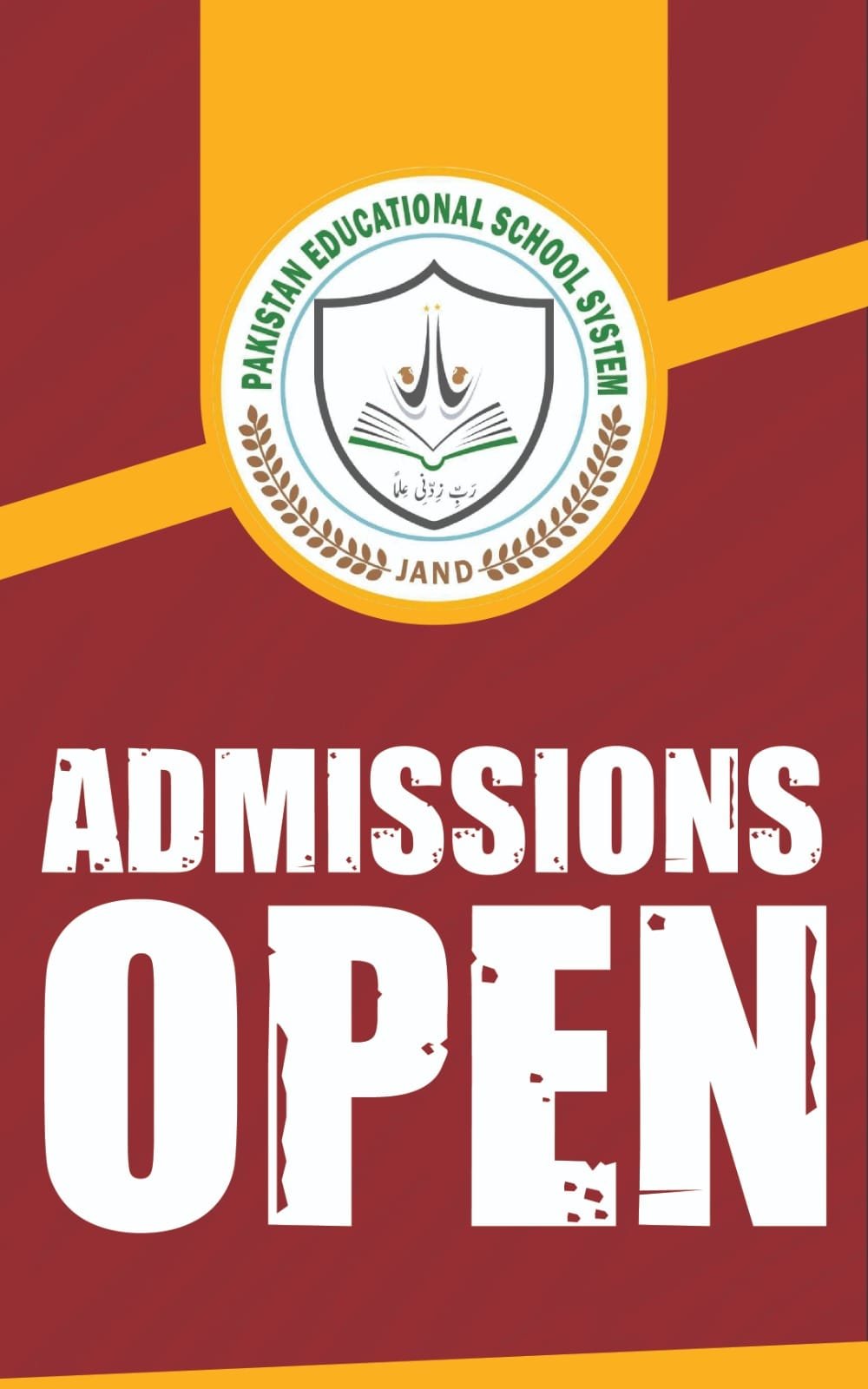 Admissions open poster